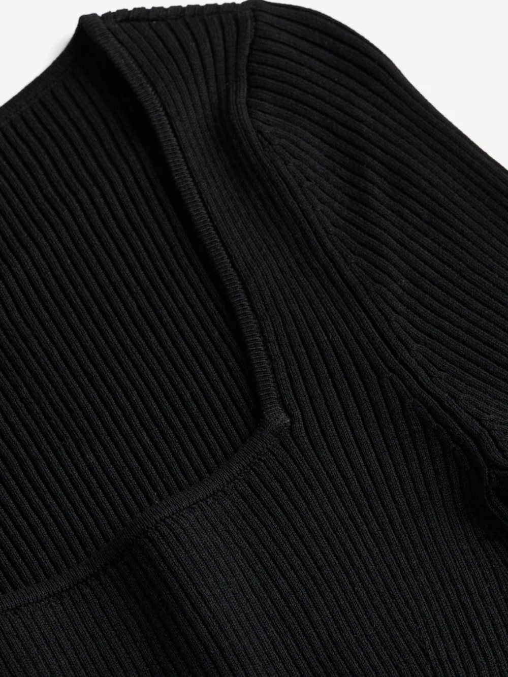 H&M Square-Neck Rib-Knit Top - Picture 6 of 6